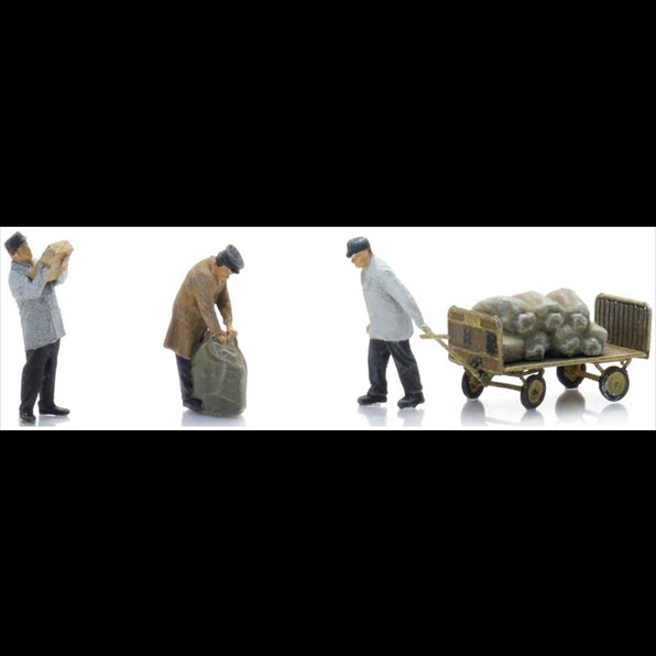 Artitec 1:160 Scale Platform Staff Postal Services (3x) (NS) Ready-Made Figures