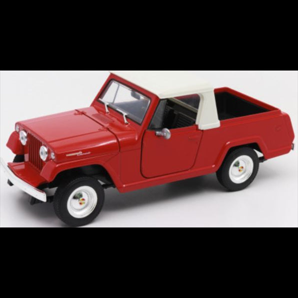 Welly 1:24 Scale Jeep Jeepster Commando Pick Up Red