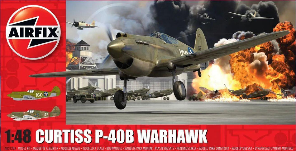 Airfix 1:48 Scale Curtiss P-40B Warhawk 1:48