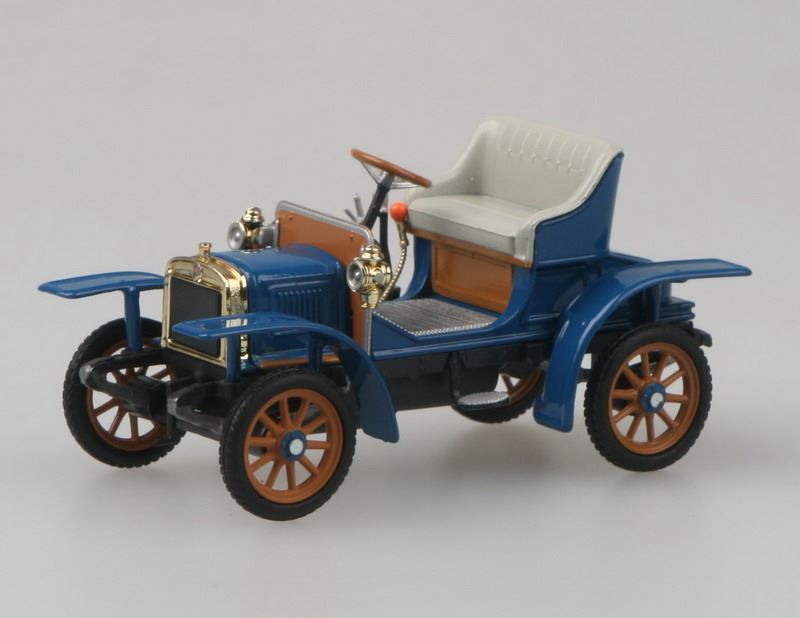 Abrex 1:43 Scale Laurin & Klement Voiturette (1905) Gentian Blue