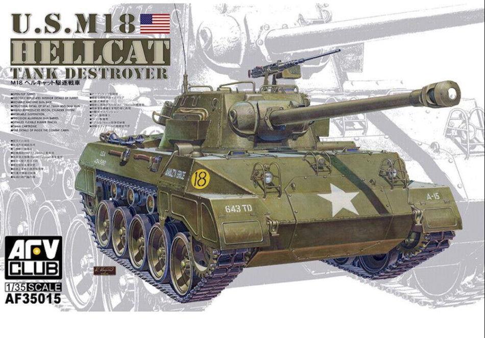 AFV Club 1/35 Scale M18 Hellcat Tank Destroyer 35015