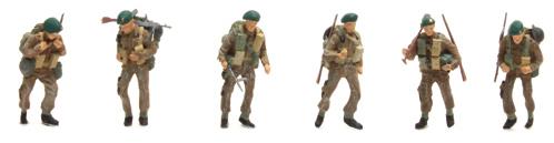 Artitec 1:87 Scale UK CoMMando (6 Fig) 1:87 Ready-Made, Painted