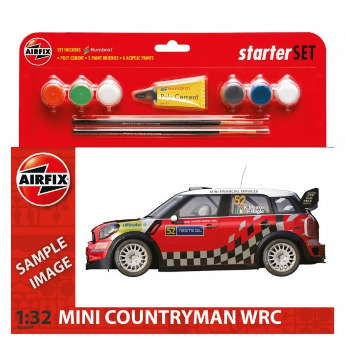 Airfix 1:32 Scale MINI Countryman WRC Starter Set