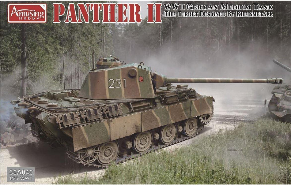 Amusing Hobby 35A040 1/35 Scale PANTHER II Medium TANK Model Kit