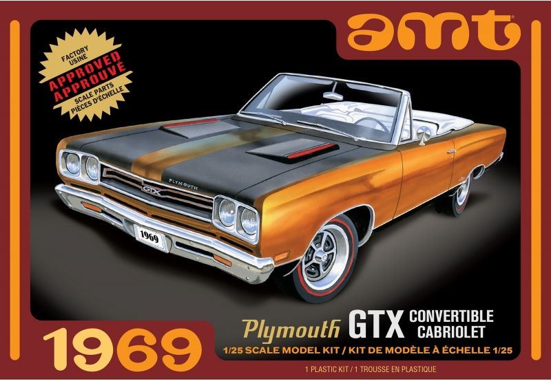 AMT Kits 1:25 Scale Plymouth GTX Convertible 1969