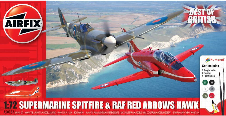 Airfix 1:72 Scale Best of British Spitfire and Hawk