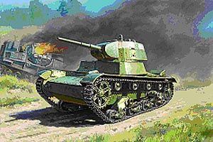 Zvesda Kits 1:100 Scale Soviet Tank T-26