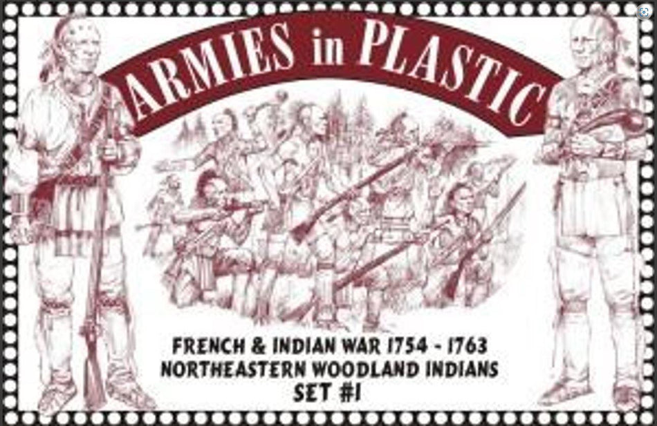 Armies In Plastic 5547 1/32 Scale French & Indian War Woodland Indians Set 1