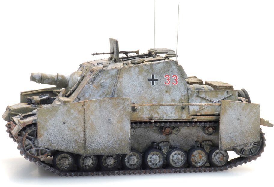 Artitec 1:87 Scale WM Sturmpanzer IV Brummbar Winter 1:87 Ready-Made, Painted