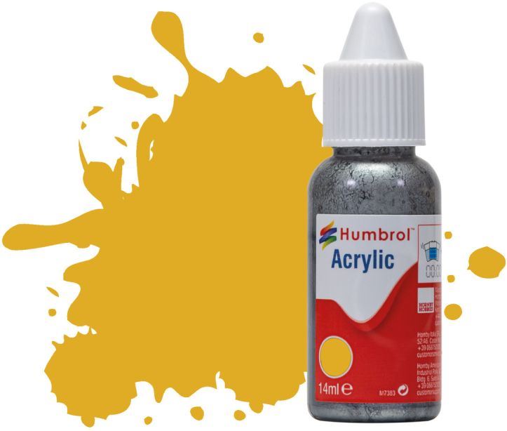 Humbrol 14ML  Gold Metallic Acrylic Paint Dropper Bottle