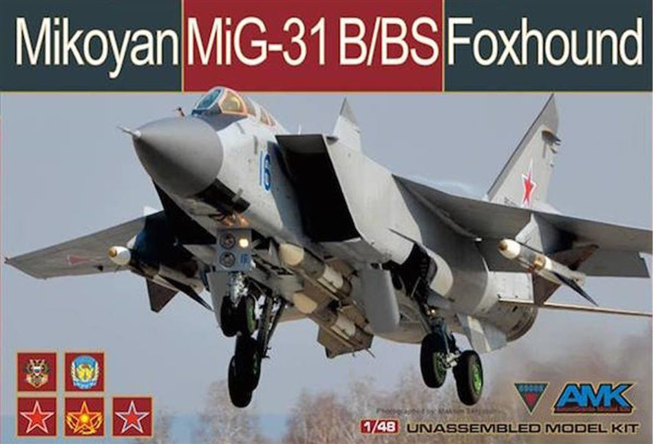 AMK Avantgarde 1/48 Scale Mikoyan MiG-31B Foxhound Russian Fighter AMK88008
