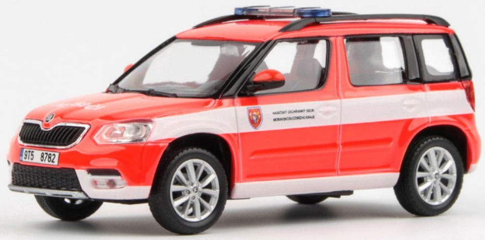 Abrex 1:43 Scale Skoda Yeti FL 2013 HZS Moravskoslezskeho Kraje