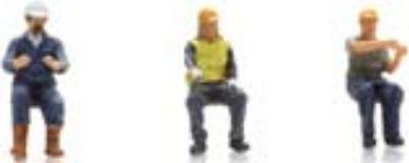 Artitec 1:87 Scale Forklift Operators (3x) Ready Made Painted