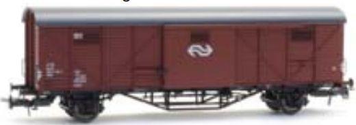 Artitec 1:87 Scale Dutch Box Car Hongaar Gbls 118-1 Brown IV Dutch Box Car 'Hongaar'