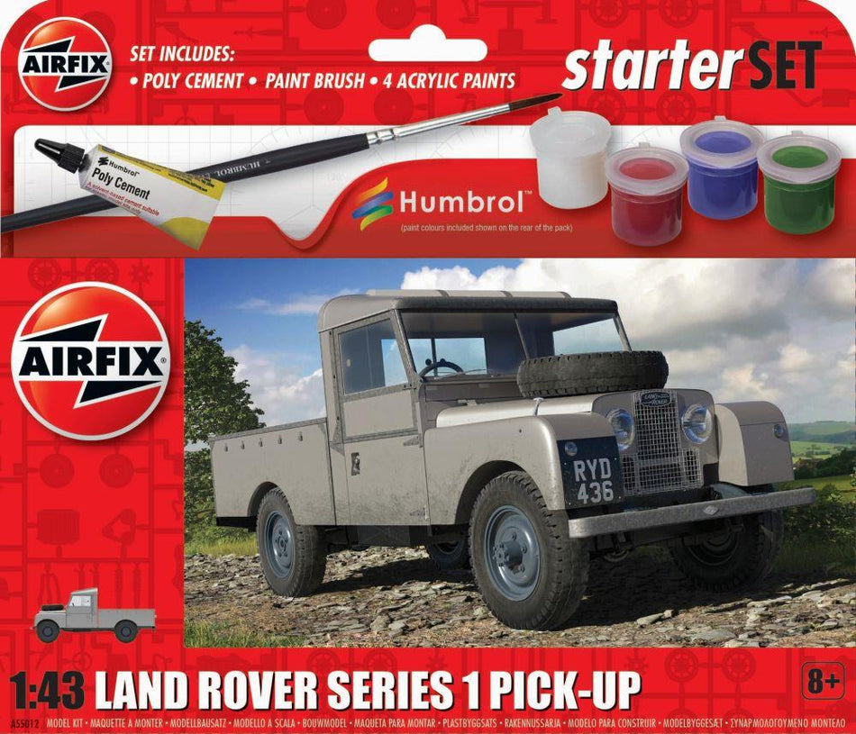 Airfix 1:43 Scale Starter Set - Land Rover Series 1