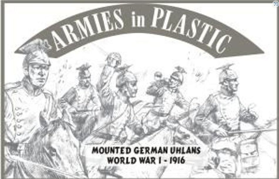 Armies In Plastic 5535 1/32 Scale World War I &#8211; Mounted German Uhlans  1916