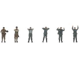 Artitec 1:87 Scale POWs + US Guards (6x) (WM) Ready-Made Figures