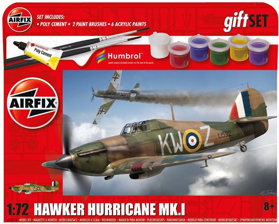 Airfix 1:72 Scale Hanging Gift Set Hawker Hurricane Mk.I