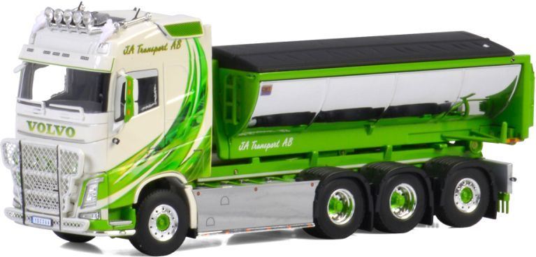 WSi 1:50 Scale Volvo FH4 Globetrotter Hooklift + Asphalt JA Transport AB
