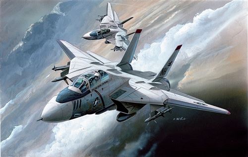 Academy Plastic Kits 1:144 Scale F-14A Tomcat