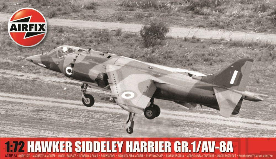 Airfix 1:72 Scale Hawker Siddeley Harrier GR.1/AV-8A