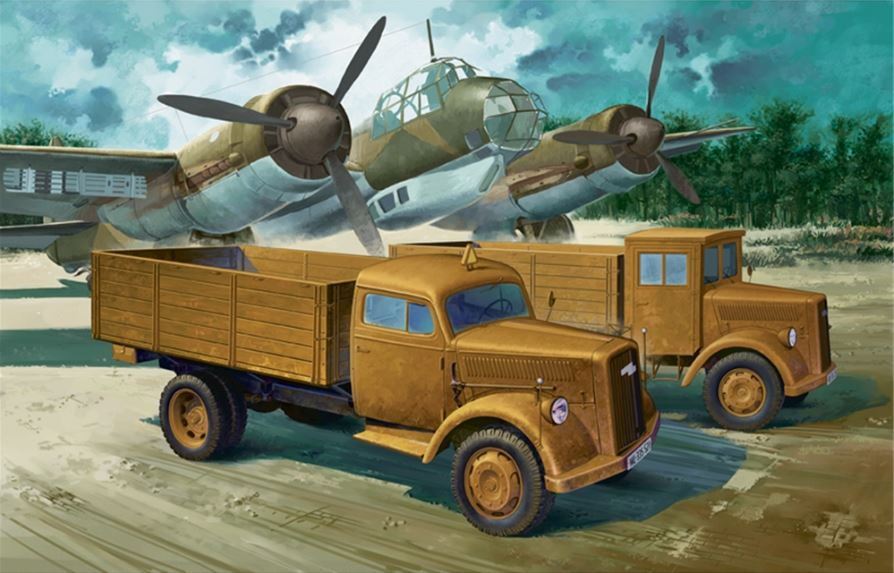 Academy Plastic Kits 1:72 Scale WWII German Cargo Truck
