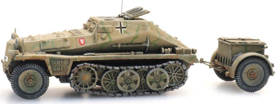 Artitec 1:87 Scale WM Sd.Kfz. 252 + Sd.Anh. 32 Tarnung 1:87 Ready-Made, Painted