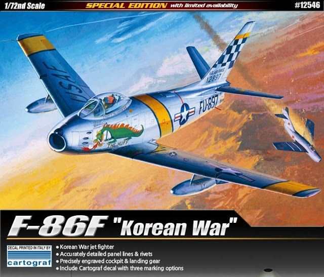 Academy Kits 1:72 Scale F-86F 'Korean War'