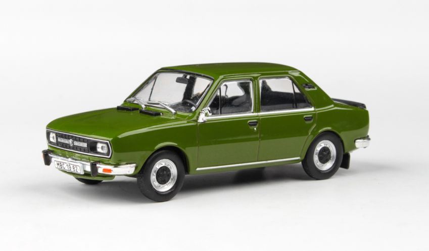 Abrex 1:43 Scale Skoda 120L 1982 Olive Green