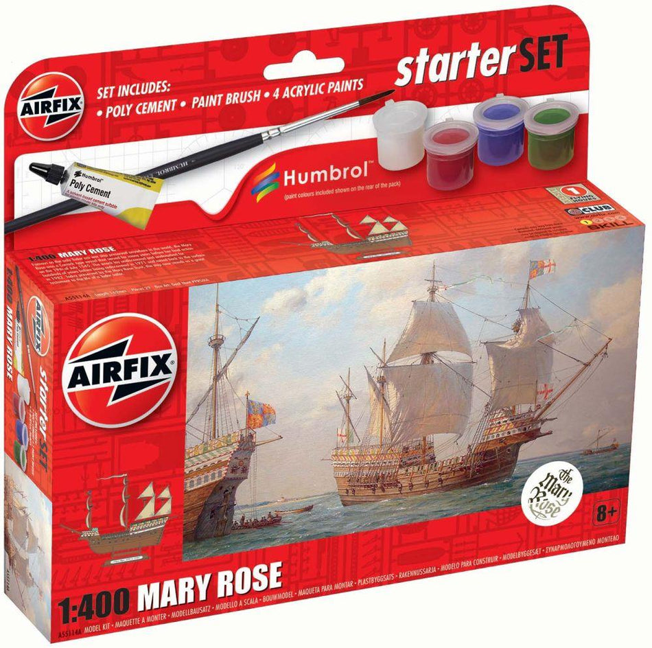 Airfix 1:400 Scale Small Starter Set NEW Mary Rose