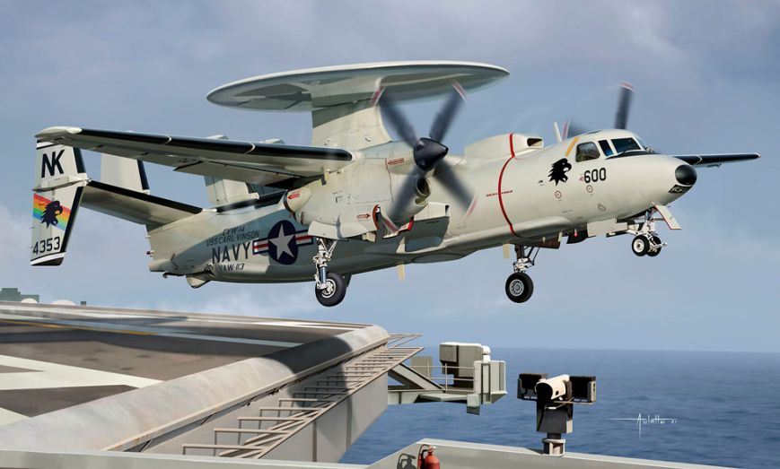 Academy Kits 1:144 Scale USN E-2C VAW-113 'Black Eagles'