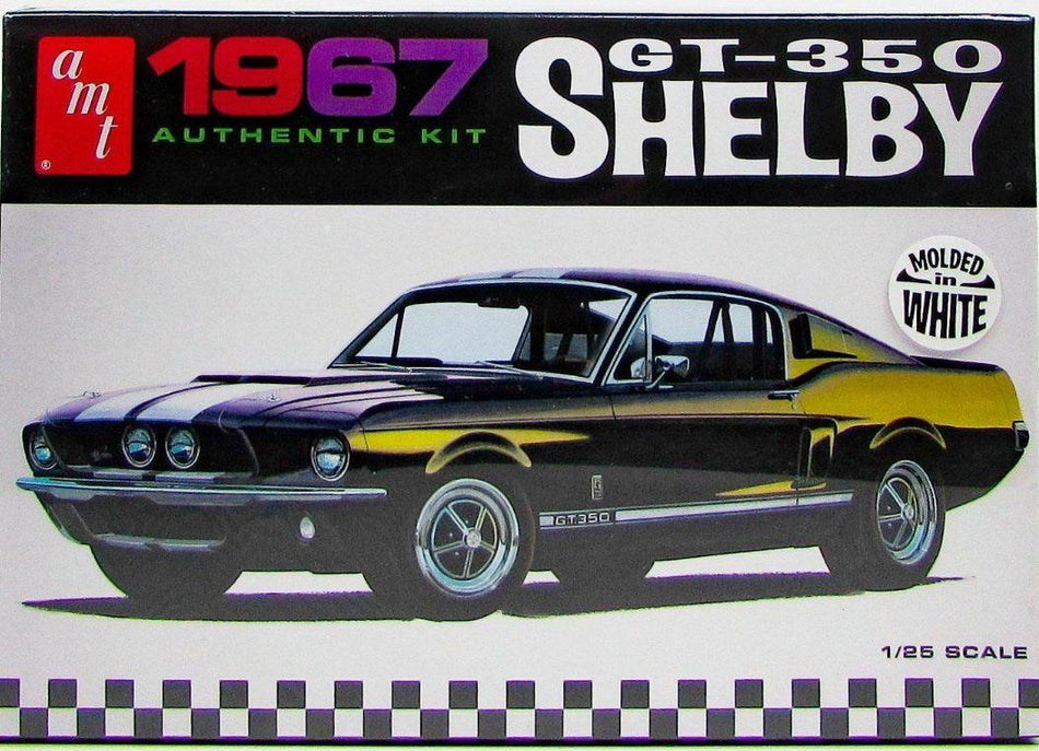 AMT 800 1/25 Scale 1967 Shelby GT350 &#8211; White 800 Model Kit