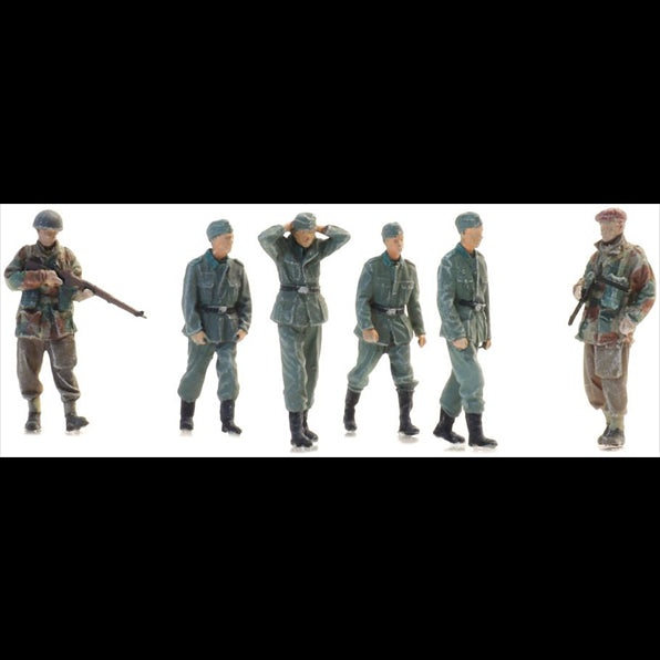 Artitec 1:87 Scale POWs + British Para Guards (6x) (WM) Ready-Made Figures