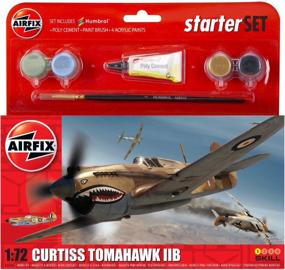 Airfix 1:72 Scale Hanging Gift Set - Curtiss Tomahawk IIB