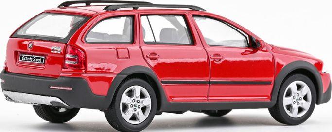 Abrex 1:43 Scale Skoda Octavia II Combi Scout 2007 Corrida Red
