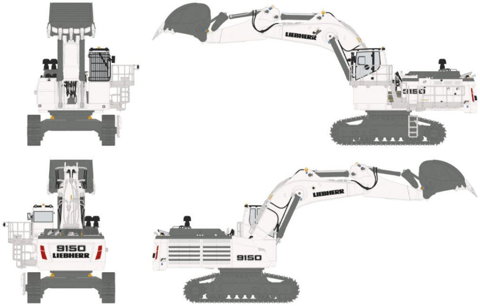 WSi 1:50 Scale Liebherr R9150 High Cab Version