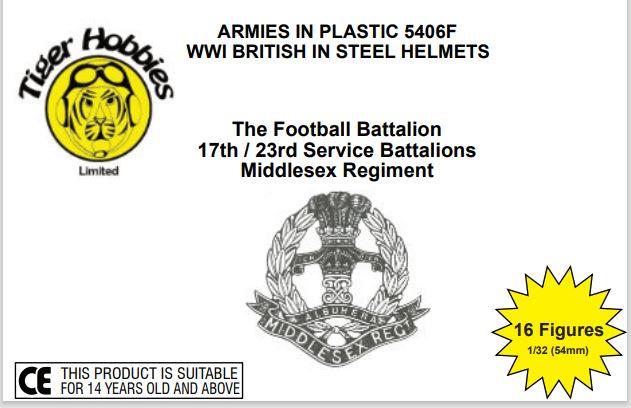 Armies In Plastic 1/32 Scale WW1 BRITISH INFANTRY THE FOOTBALL BATTALION LTD EDITION AIP5406F