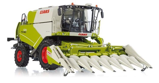 Wiking  1/32rd Scale Claas Tucano 570 Combine W/Conspeed 8-75 Corn Header