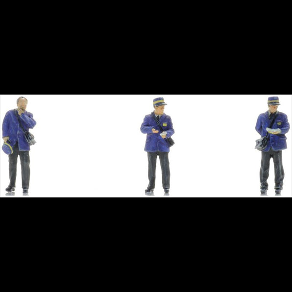 Artitec 1:87 Scale Conductors on Platform 1940-70 (3x) (NS) Ready-Made, Painted