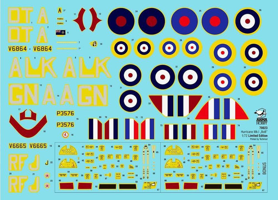 Arma Hobby 70023 1/72 Scale Hurricane Mk I Battle of Britain Limited Edition