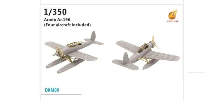 Very Fire 1/35 Scale German Arado Ar 196 Shipboard Reconnaissance 2 planes DKM09