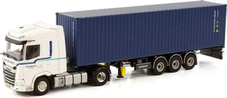 WSi 1:50 Scale DAF XG 4x2 Container Trailer 3 Axle + 40ft Container 'Van Der Most'