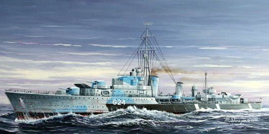 Trumpeter 1:700 Scale HMCS Huron (G24) Tribal Class Destroyer 1944