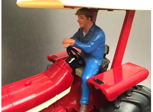 AT Collections 1:32 Scale Farmer driving tractor looking forward