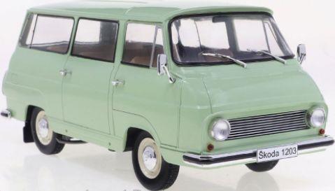 Whitebox 1:24 Scale Skoda 1203 Light Green 1968