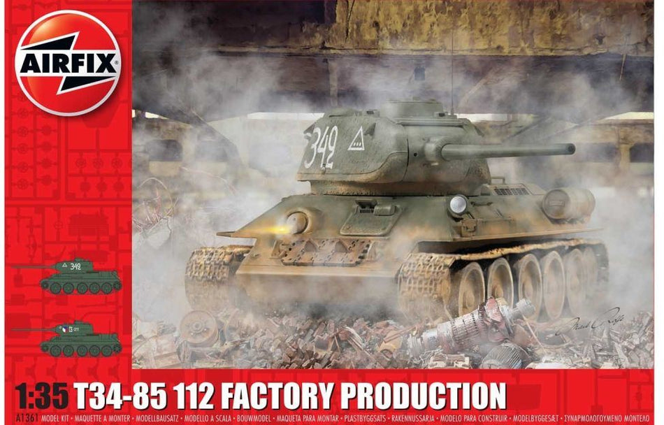 Airfix 1:35 Scale T34-85 112 Factory Production