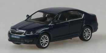 Abrex 1:43 Scale Skoda Octavia III (2012) Blue Pacific Uni