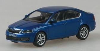 Abrex 1:43 Scale Skoda Octavia III 2012 Blue Race Metallic