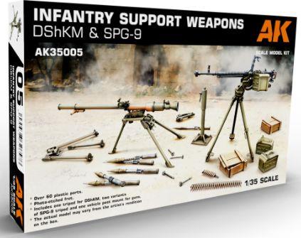 AK Interactive 1:35 Scale Infantry Support Weapon Set 1 DShKM & SPG-9