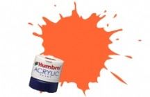 Humbrol 14ML  Orange Gloss Acrylic Potlet (Plus 30% Extra Free)